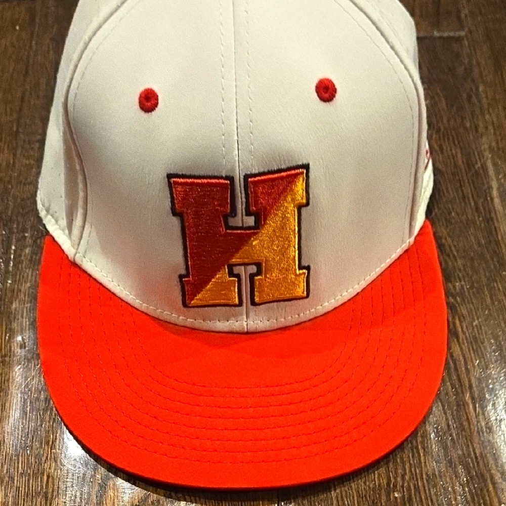 Brand Red and White Men's Cap